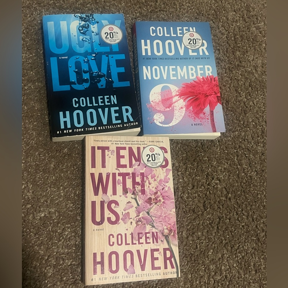 Colleen Hoover Books- Ugly Love, November 9th and It ends with Us